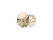 Schlage F40VBEL605 Bright Brass Bell Knob Privacy Set