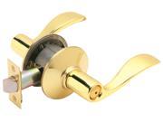 Schlage F40VACC605 Bright Brass Accent Lever Privacy Set