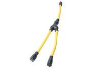 Coleman Cable 09018 15 Amp Y Adapter