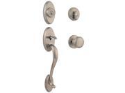 Kwikset Signature Series 98001-105 Satin Nickel Smartkey Shelburne Handleset With Juno Knob