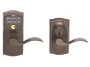 Schlage FE595VCAM716ACC Aged Bronze Accent Entry Lever Keypad Lock