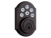 Kwikset 909 11P SMT CP SmartCode Electronic Single Cylinder Deadbolt feat SmartKey in Venetian Bronze