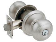 Schlage F51VGEO619 Satin Nickel Finish Entry Locksets Georgian Knob