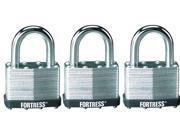 Fortress 1805TRI 3 Count 2 Laminated Steel Padlock