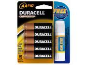 DURACELL PROCTOR AND GAMBLE 10 Count AA Coppertop Alkaline Batteries