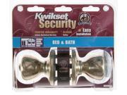 Kwikset 93001 495 Polished Brass Tylo Knob Mobile Home Privacy Set