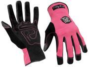Tuff Chix Women s Gloves Pink Black Large