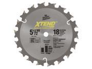 Vermont American 26131 5 1 2 18T XTEND™ Carbide Circular Saw Blade