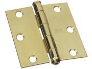 STANLEY NATIONAL HARDWARE Solid Brass Square Corner Hinges