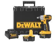 B D DEWALT POWER TOOLS 14.4 Volt 1 2 Heavy Duty Impact Wrench Kit