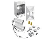 Bell Outdoor 5818 6 75 To 150 Watt White Rectangular Dual Lampholder Kits