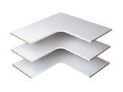 29 7 8 Corner Shelves White Easy Track Storage RS3003 018098030038
