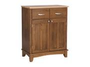 Home Styles 5001 0061 Dining Room Cottage Oak Buffet Server with Natural Wood Top