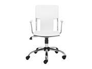 Zuo Modern 205182 Trafico Office Chair White