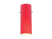 Access Lighting Inari Silk Glass Cylinder Red Glass 23130 RED