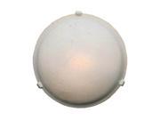 Access Lighting Nimbus 1 Light White Finish w Alabaster Glass White Flush Mounts