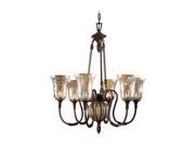 Uttermost Galeana 6 light Chandelier Brown 21045