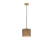 Uttermost Knotted Rattan Light Mini Hanging Shade Pendant