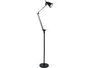 Lavish Home 6 Foot LED Adjustable Floor Lamp Black