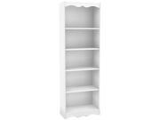 Sonax S 217 NHL Hawthorn 72 Tall Bookcase in Frost White