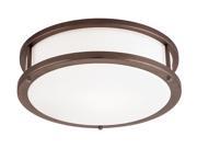 Access Lighting Conga Flush 3 Light Bronze Finish w Opal Glass Bronze Flush Mounts