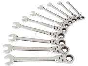 MICHIGAN INDUSTRIAL TOOLS 10 pc. Flex Ratcheting Combination Wrench Set Metric