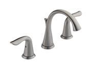DELTA 3538LF SS Lahara Two Handle Widespread Lavatory Faucet