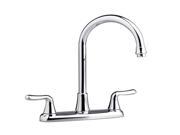 American Standard 4275.550.002 Colony Soft Two Handle Gooseneck Kitchen Faucet Polished Chrome
