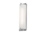 Access Lighting Bo Wall Vanity 2 Light Brushed Steel Finish w Opal Glass Brushed Steel Bathroom Lighting
