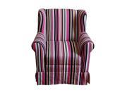 4D Concepts K3837 A192 Girls Wingback Chair Striped