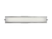 Access Lighting Geneva Wall or Vanity Fixture 1 Light Brushed Steel Finish w Opal Glass Brushed Steel Bathroom Lighting