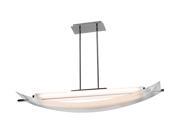Access Lighting Thesis Pendant 2 Light Chrome Finish w Frosted Glass