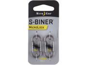 Nite Ize LSBPM 06T 2R3 S Biner MicroLock 2 Pack Smoke