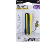 Nite Ize GTK6 A1 4R7 Gear Tie Cordable Twist Tie 6 in. 4 Pack Assorted