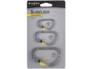 Nite Ize CSLC 11 R6 SlideLock Carabiner 3 Pack Stainless