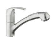 Grohe 32 999 SD0 Alira 1 Handle Dual Spray Pull Out Kitchen Faucet Stainless