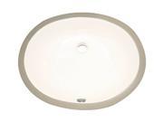 Decolav 1401 CBN 17 x 14 Oval Vitreous China Undermount Lavatory with Overflow