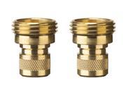 Nelson 50335 Brass Male Quick Connectors 2 Pack