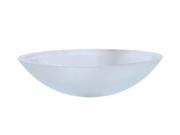 Decolav 1129T FCR Translucence Oval 19mm Glass Vessel Frosted Crystal