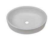 Decolav 1459 CWH Oval Vitreous China Above Counter Lavatory Ceramic White