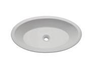 Decolav 1463 CWH Oval Vitreous China Above Counter Lavatory Ceramic White