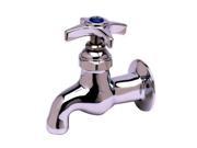 T S Brass B 0702 Single Handle Faucet with 3 4 Garden Hose Outlet Chrome