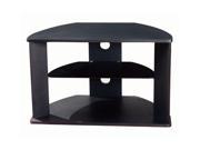 4D Concepts 64935 Corner TV Stand with Glass Shelf