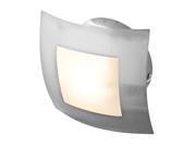 Access Lighting Argon Wall or Ceiling Fixture 1 Light Brushed Steel Finish w Opal Glass
