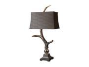 Uttermost Carolyn Kinder Stag Horn Dark Shade Table Lamp Brown