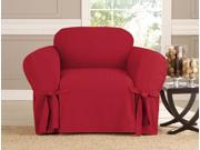 Kashi Home Slip Cover Mircosuede Chair Ruby