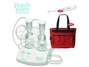 Ameda 17070KIT1 Purely Yours Breastpump Combo 1 with Free Diaper Bag and Omron Thermometer