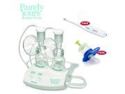 Ameda 17070KIT3 Purely Yours Breastpump Combo 3 with Free Omron Digital Thermometer and Baby Medicine Dispenser