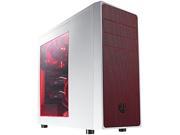 BitFenix BFC NEO 100 WWWKR RP Neos Window No Power Supply ATX Mid Tower Case White Red