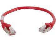 Cables to Go 00849 Cat6 Snagless Shielded STP Network Patch Cable Red 8 Feet 2.43 Meters